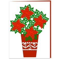 Pointsettia Plant Card