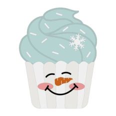 Snowman Cupcake