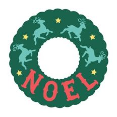 Christmas reindeer wreath
