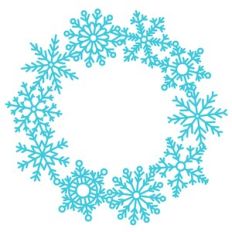snowflake wreath