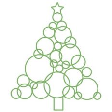 Christmas tree circles