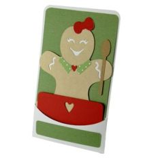 Gingerbread Girl – 3D Pocket Card Holder