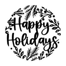 Happy Holidays Christmas Ornament