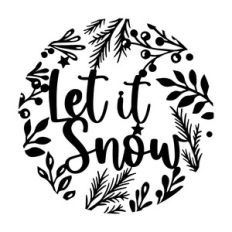 Let it Snow Christmas Ornament