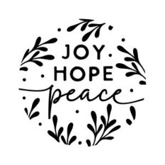 Joy Hope Peace Ornament