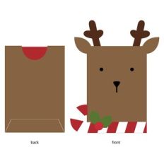 Reindeer Candy Cane Gift Card holder