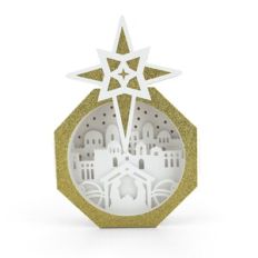 Lighted Shadowbox Decor Nativity