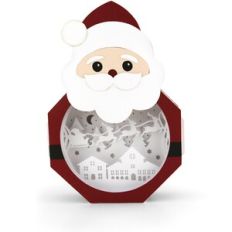 Lighted Shadowbox Decor Santa