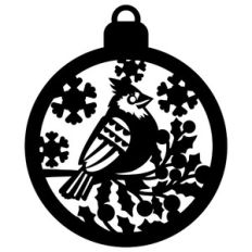 Christmas ornament - cardinal bird