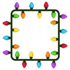Christmas Light Frame