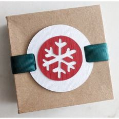 snowflake gift tag slider