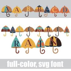 November Rain Color Font
