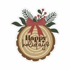 Happy holidays Wood Sign