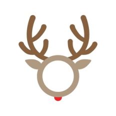 Napkin ring reindeer antlers