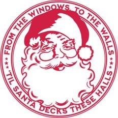 From the window to the walls 'til Santa decks these halls