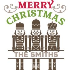Merry Christmas Personalized Nutcracker Sign