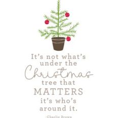 It's not what's under the Christmas tree
