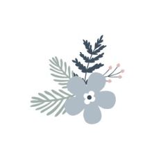 Blue Winter Flower