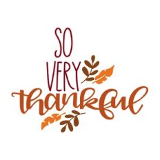 So very Thankful