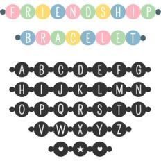 Friendship bracelet Font