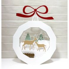 fawns Christmas ball