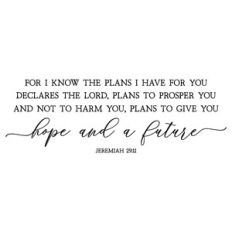for i know the plans i have for you declares the lord | scripture quot