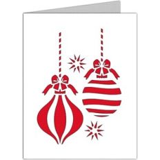 christmas ornaments card
