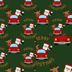 knitted santa car pattern