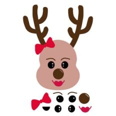 Build A Mrs Reindeer Activity Set
