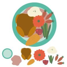 Build A Thanksgiving Dinner Activity Set