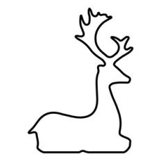 Reindeer outline