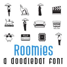 Roomies Doodlebat Font