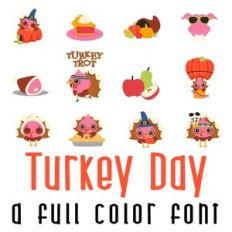 Turkey Day Full Color Font
