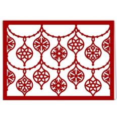 Christmas Ornament Garland Card