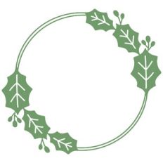 Simple Holly Frame
