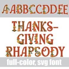 Thanksgiving Rhapsody Color Font