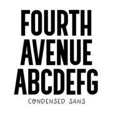 BFC Fourth Avenue Chunky Tall Condensed Sans Serif Block Font