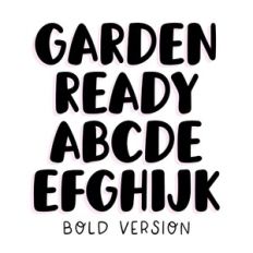 BFC Garden Ready Bold Version Handwriting Marker Goodnotes Font
