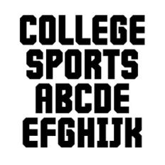 BFC College Sports Bold Chunky Varsity Sports Football Font