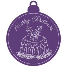 Christmas ornament with pudding - sketch
