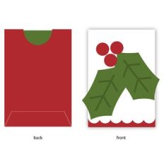 Holly Scallop Gift Card holder