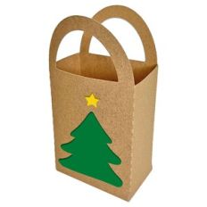 Bag with Christmas Tree Cut Out