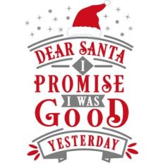 Dear Santa I Promise I was Good Yesterday