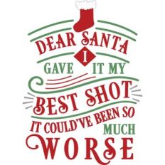 Dear Santa I Gave It My Best Shot
