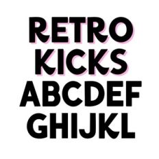 BFC Retro Kicks Bold Whimsical Chunky Display Block Font