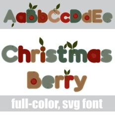 Christmasberry Color Font