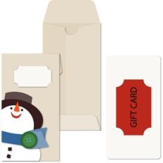 Gift Tall Envelope Snowman