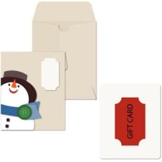 Gift Wide Envelope Snowman