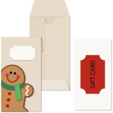 Gift Tall Envelope Gingerbr Boy