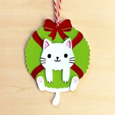 Christmas Cat Gift Tag